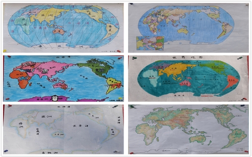 形式各异的世界地图